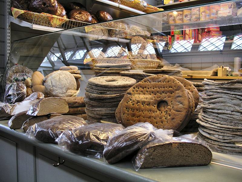 Национальное блюдо Финляндии - ржаной хлеб